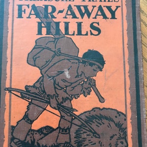 1929 Primary Reader Illustrations by Maud and Miska PetershamTreasure Trails &quot;Far-Away Hills&quot; Old Primer Collector, Teacher Gift, Decor 20&#39;s