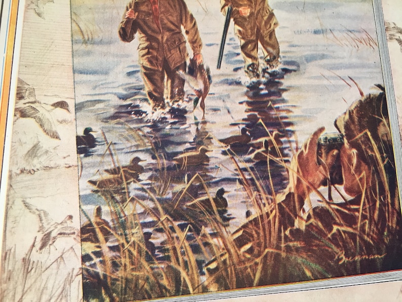 Fishing Trip /& Duck Hunting Set of 3 Ads for Sports Afield from Life Magazine 1947 All 3 to Frame Hunting Decor 1940/'s Hunting Dogs