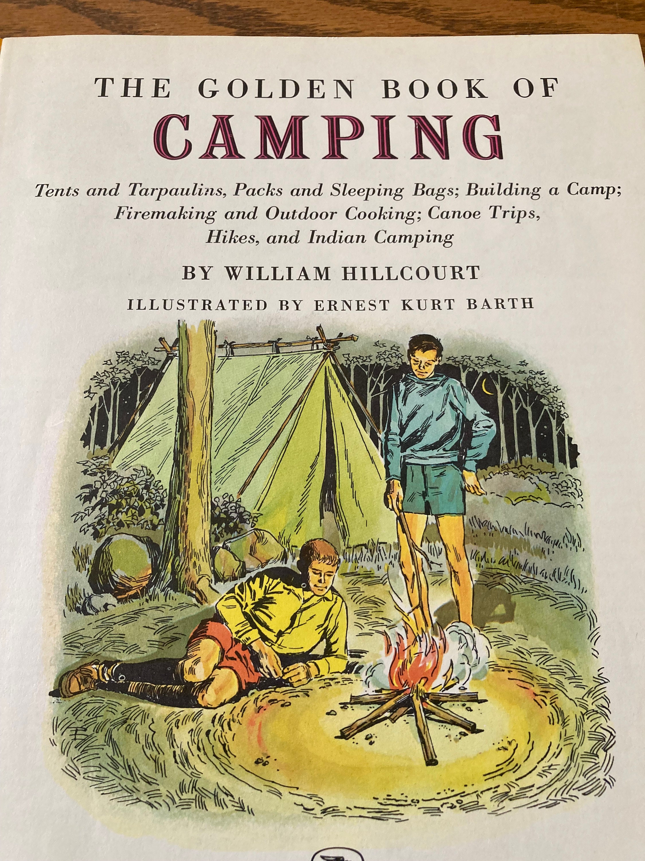 Classic 1971 Outdoors Book for Wilderness Camping, the Golden Book of  Camping by William Hillcourt, Rare & Glorious Hardcover, Iconic Art 