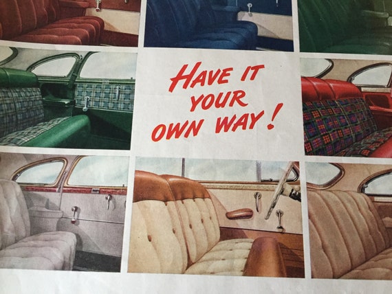 1941 Chrysler Ad Original Life Magazine Ad To Frame Auto Shop Decor Personalized Car Interiors Midcentury Car Restoration A1