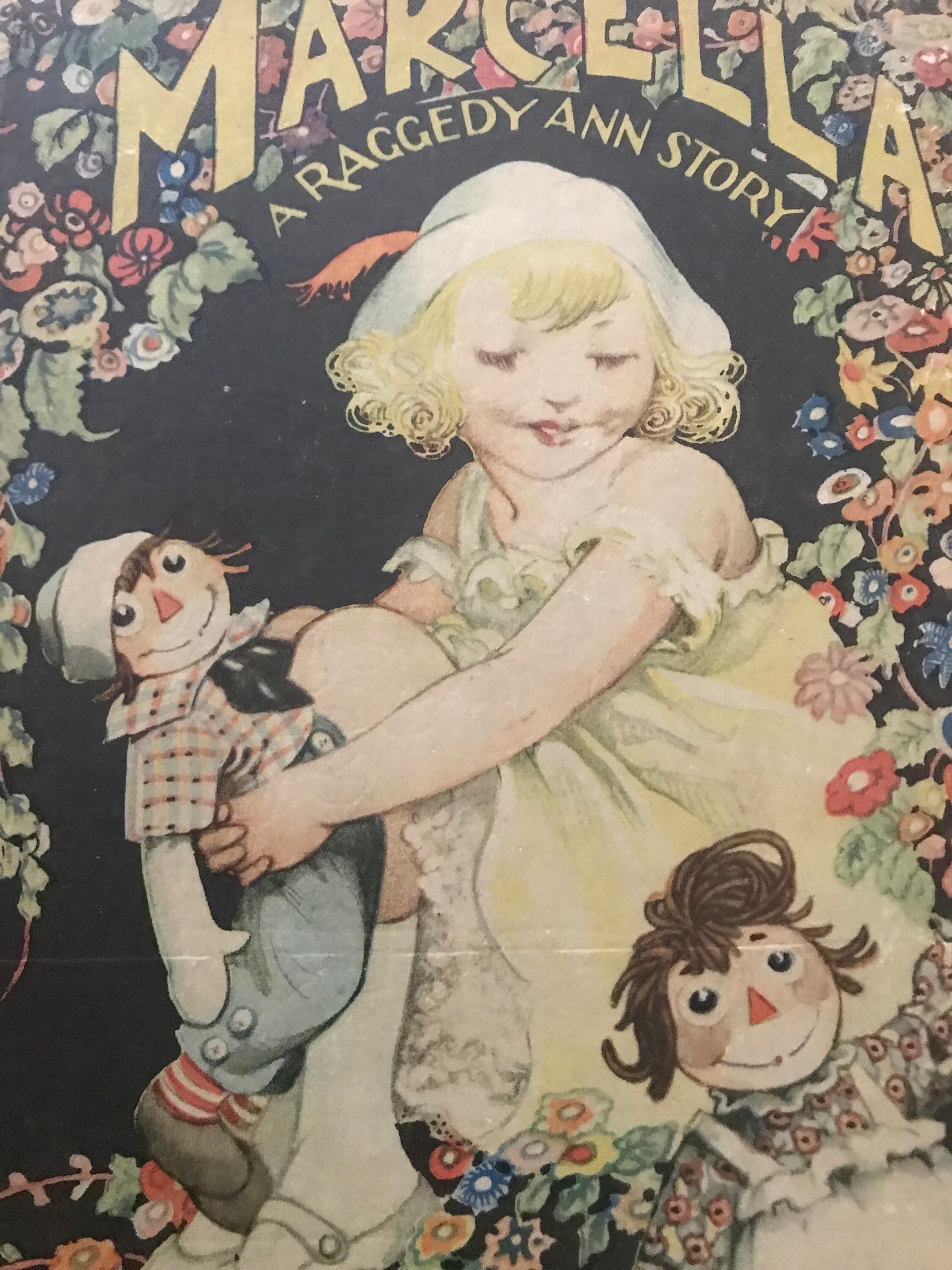 1920 s Child s Book Shabby Much Loved Tattered Worn marcella A Raggedy Ann Story by Johnny Gruelle Gift for Marcella Decor Book Etsy