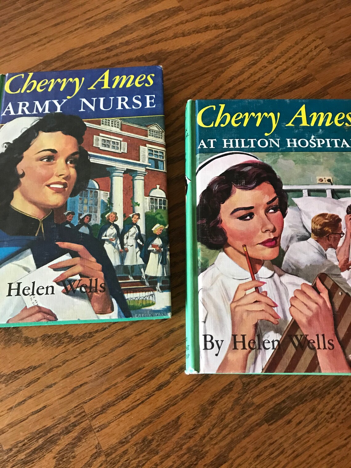 Nurse Decor Set 2 Cherry Ames Books 194050's Vintage Etsy