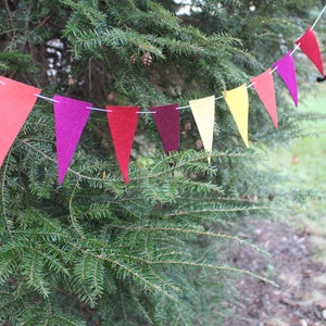 Sunrise colors, Felt Garland / Banner