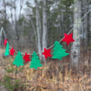 Felt Tree and Star Banner / Garland