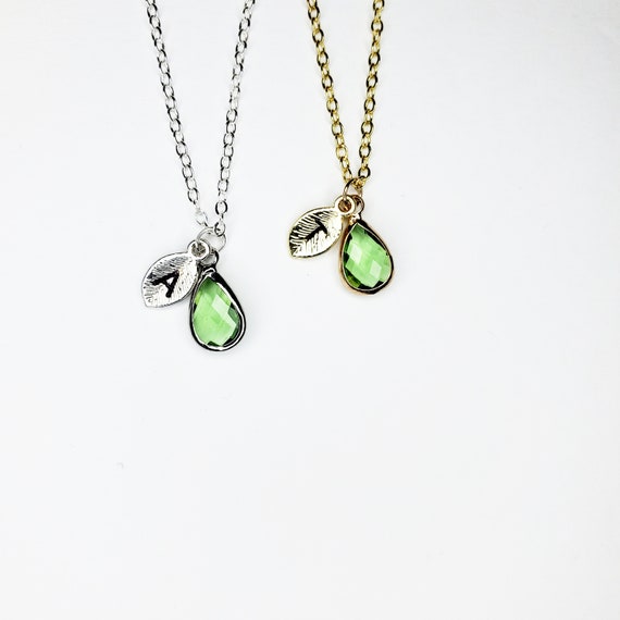 August birthstone hotsell necklace for mom
