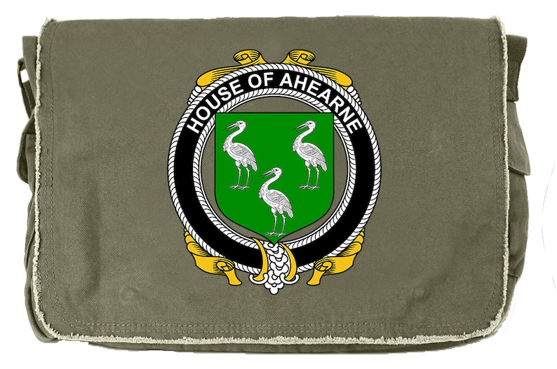 Irish House Heraldry Ahearne Canvas Bag Design-15269