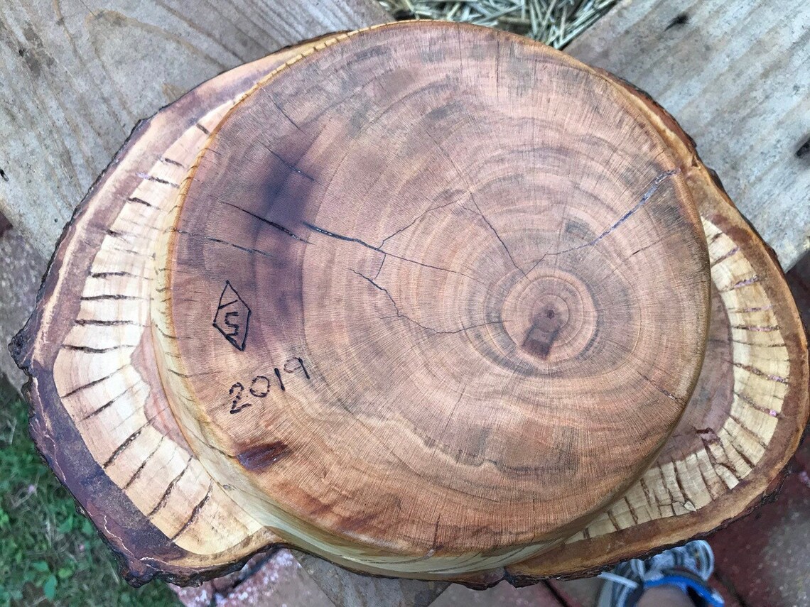 Cherry End Grain Live Edge Bowl Etsy