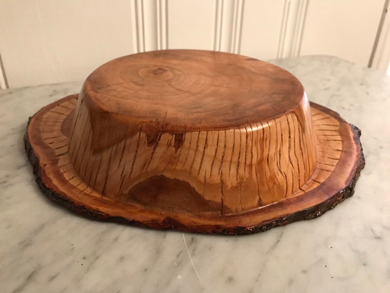 Cherry End Grain Live Edge Bowl Etsy