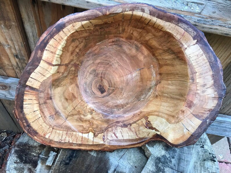 Cherry End Grain Live Edge Bowl Etsy