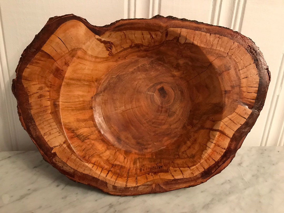 Cherry End Grain Live Edge Bowl Etsy