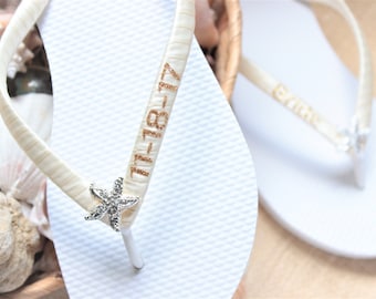 wedding day flip flops