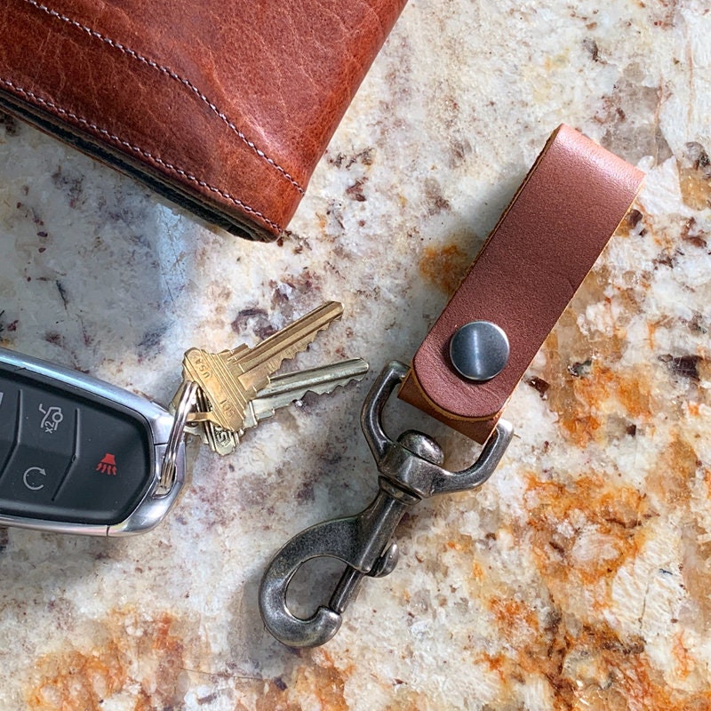 Etsy leather key fob shop
