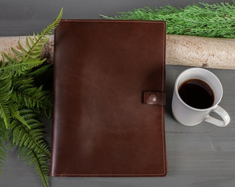 Padfolio,  Leather Goods For Office, Handmade Padfolio, Made in USA, Genuine Leather, Portfolio With Legal Pad, Business Organizer, Gift