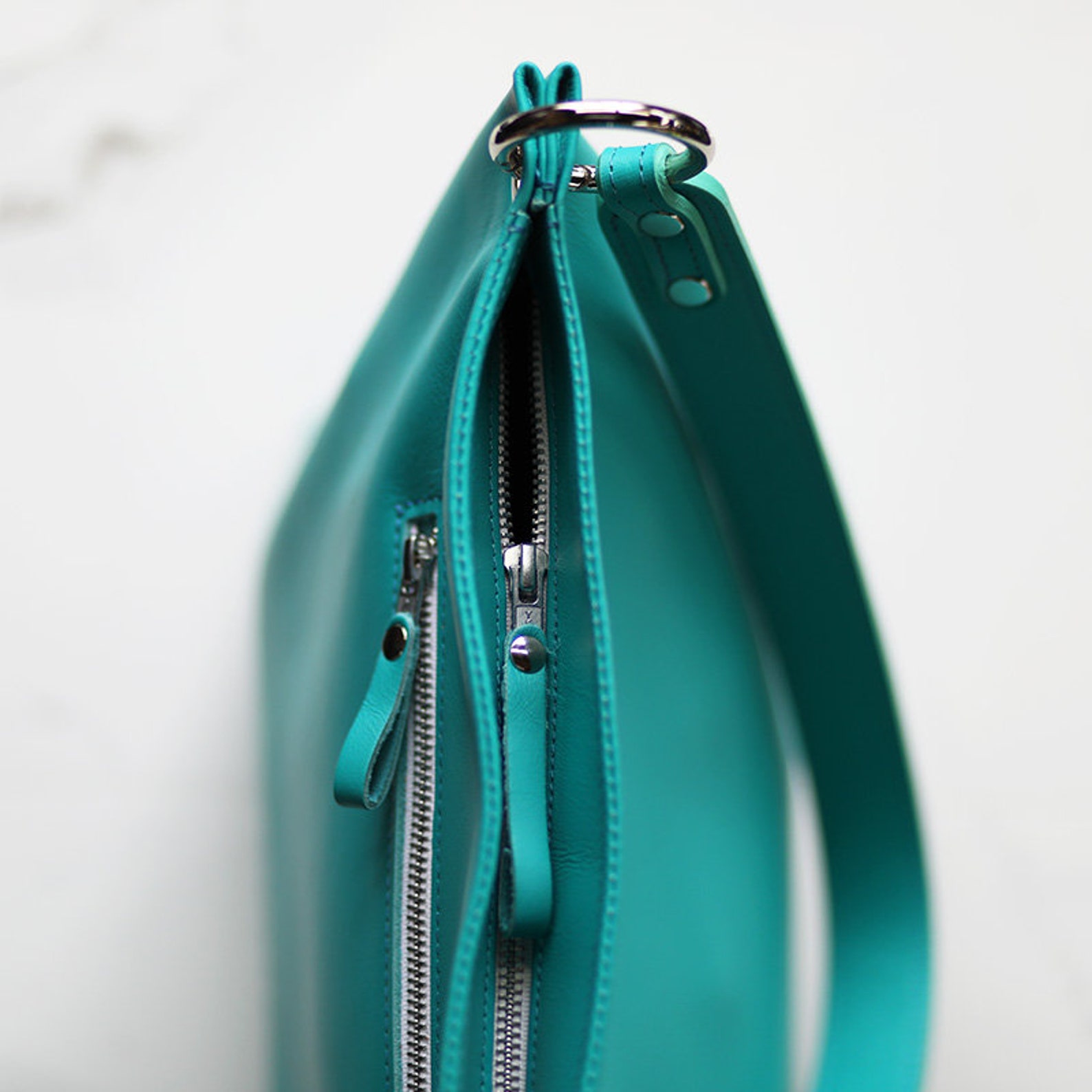 Leather Shoulder Bag Wide Strap Shoulder Bag Wide Strap Etsy