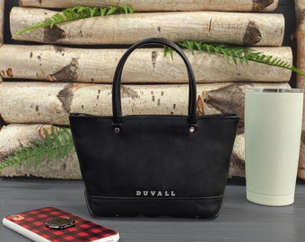 Small Black Purse, Mini Hand Bag, Hand Made Leather Purse, Great Gift, Petite Black Purse, On The Go Bag