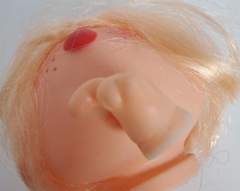 Vintage Silly Boy, Doll Head ,With Hands, Yellow Hair