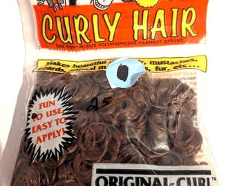 Vintage Small Ringlet, Autum Brown Doll Hair