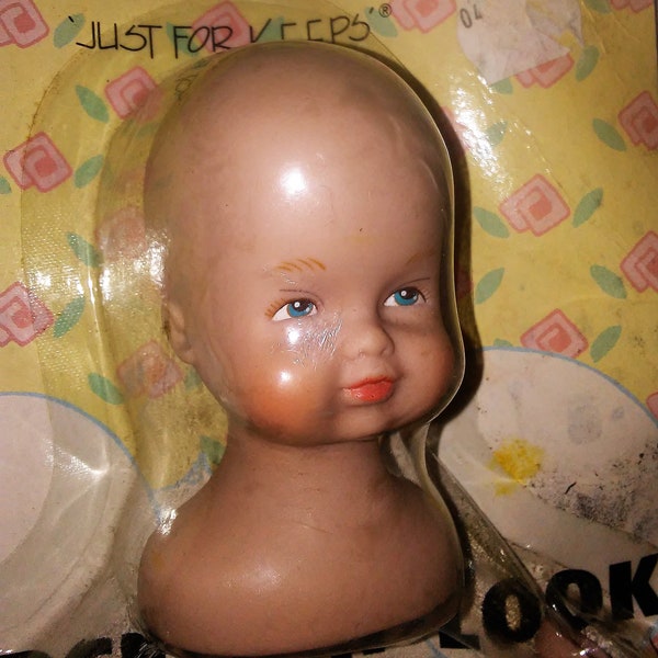 Plastic Doll Head Etsy