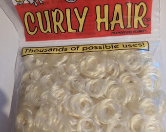 Vintage Small Ringlet, Sunshine Yellow, Doll Hair,