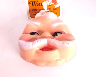 Vintage Large Santa Claus Face, Four Inch Mask