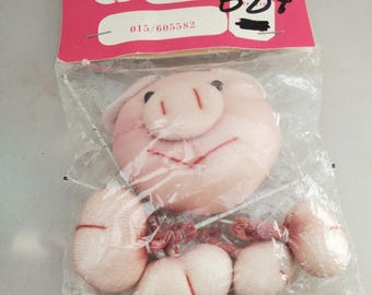 Vintage Soft ,Sculptured Pig Kit, Pig Doll Figure to Assemble