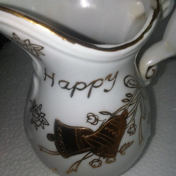 Vintage 50th Anniversary ,Keepsake, Mini Pitcher