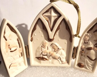 Christian Cottage Core, Christmas Ornament, Hall Mark, In Excelsis Deo