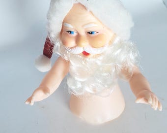 Vintage Santa Air Freshener Half Doll, Holiday Decor, Christmas Craft