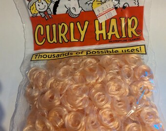 Vintage Small Ringlet, Strawberry Blonde,  Doll Hair,