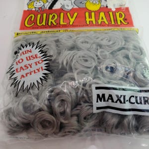 Vintage Curly Hair, Dolls Or Animal, Autumn Brown, Storm Gray, Pick Quanity
