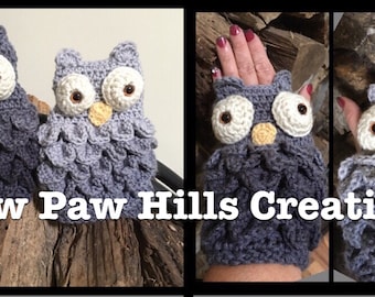 Owl gloves pattern