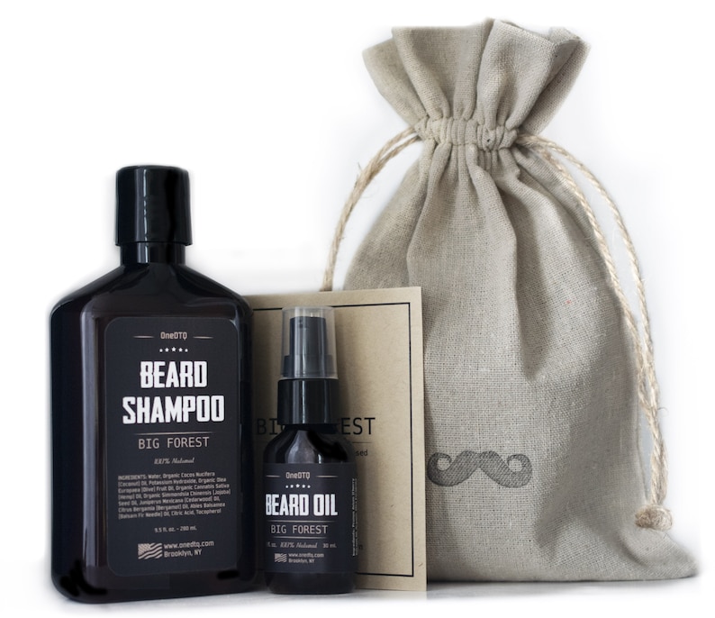 Beard Care Kit. Beard Shampoo & Beard Oil. Promotes Beard Growth, Stops
