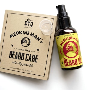Medicine Man&#39;s Beard Oil/ Beard Conditioner- Great for grooming beards, mustaches, goatees. Promotes beard growth.