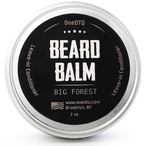 Beard Balm - Beard Grooming with 100% Natural Leave in Conditioner. Tames and Softens Tough Facial Hair. Thickens and Keeps Beard Neat.