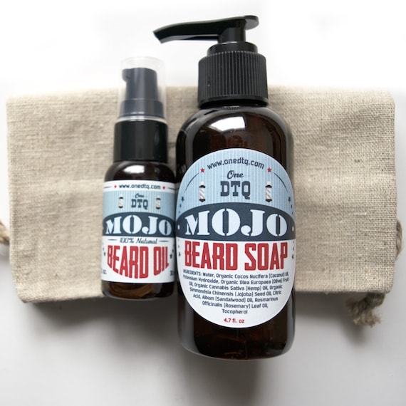 MOJO Beard and Mustache Care Gift Set beard soap and beard Etsy