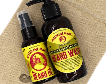 Anti-jeuk baard Wash en baard olie baard verzorging