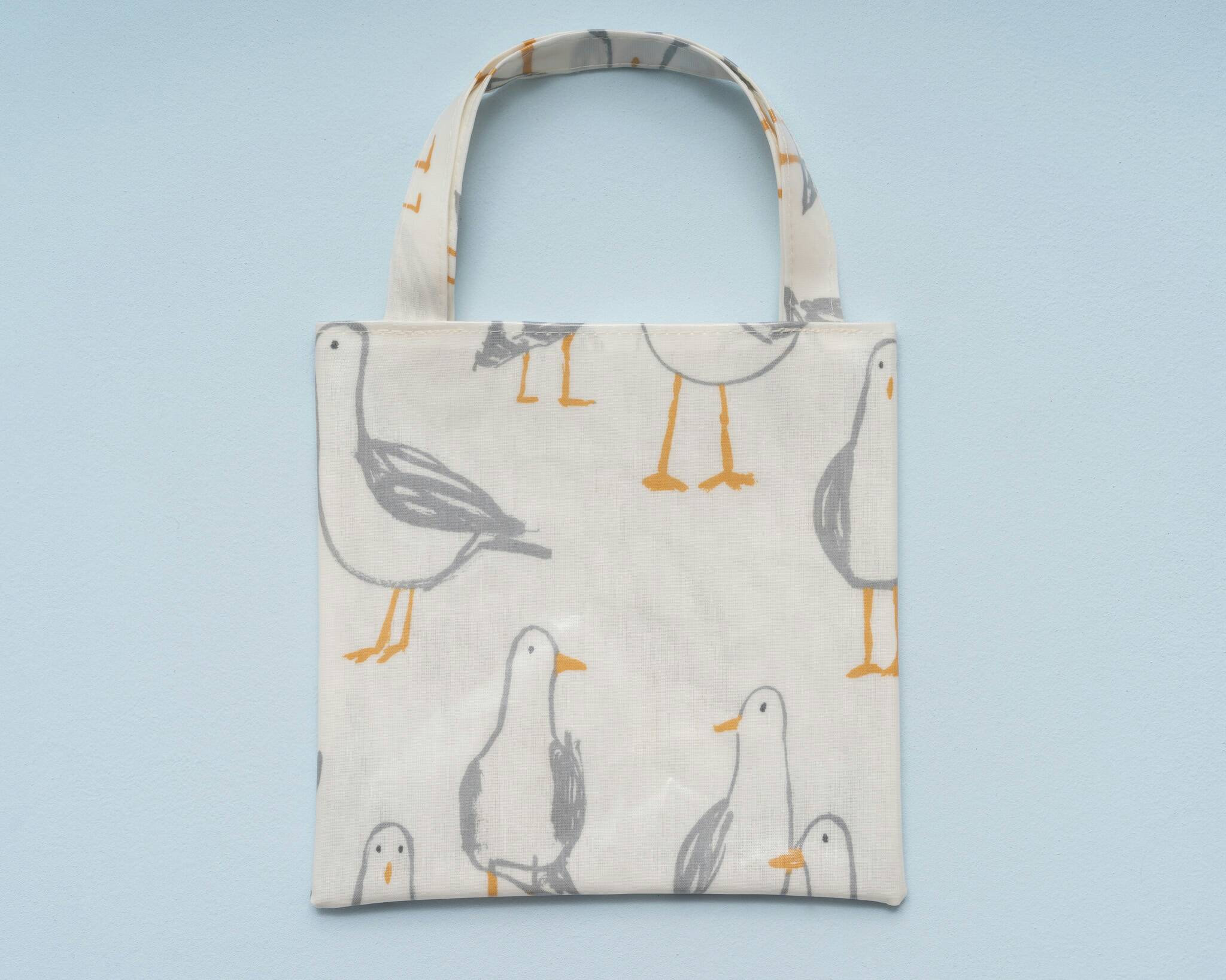 Seagull Tote Bag Oilcloth Bag Lunch Bag Book Bag Reusable - Etsy UK