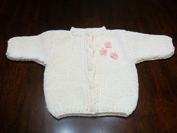 cream baby sweater