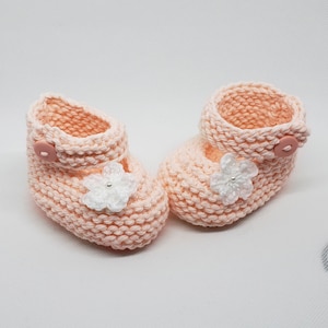 Peach Crib Shoes Etsy