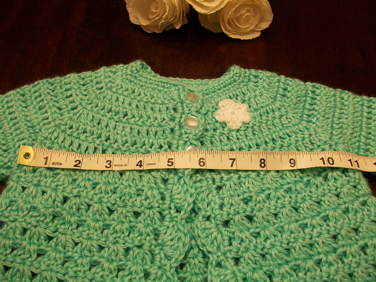 Newborn Cardigan 0 to 3 Months Green Baby Sweater Green Etsy