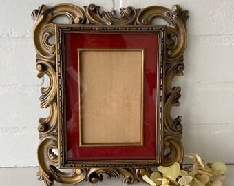 Baroque rococo cadre photo double cadre cadre photo 6x9 bronze vintage style antique