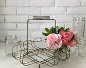 Vintage Wire Drinking Glass Caddy, Vintage Drink Holder, Vintage Metal Drinking Glass Caddy,Mid-Century Glass Holder, Metal Wire Glass Caddy