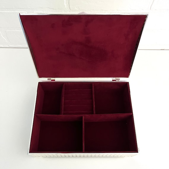 Vintage Silver Plate Godinger Jewelry Box, Silver Jew… Gem