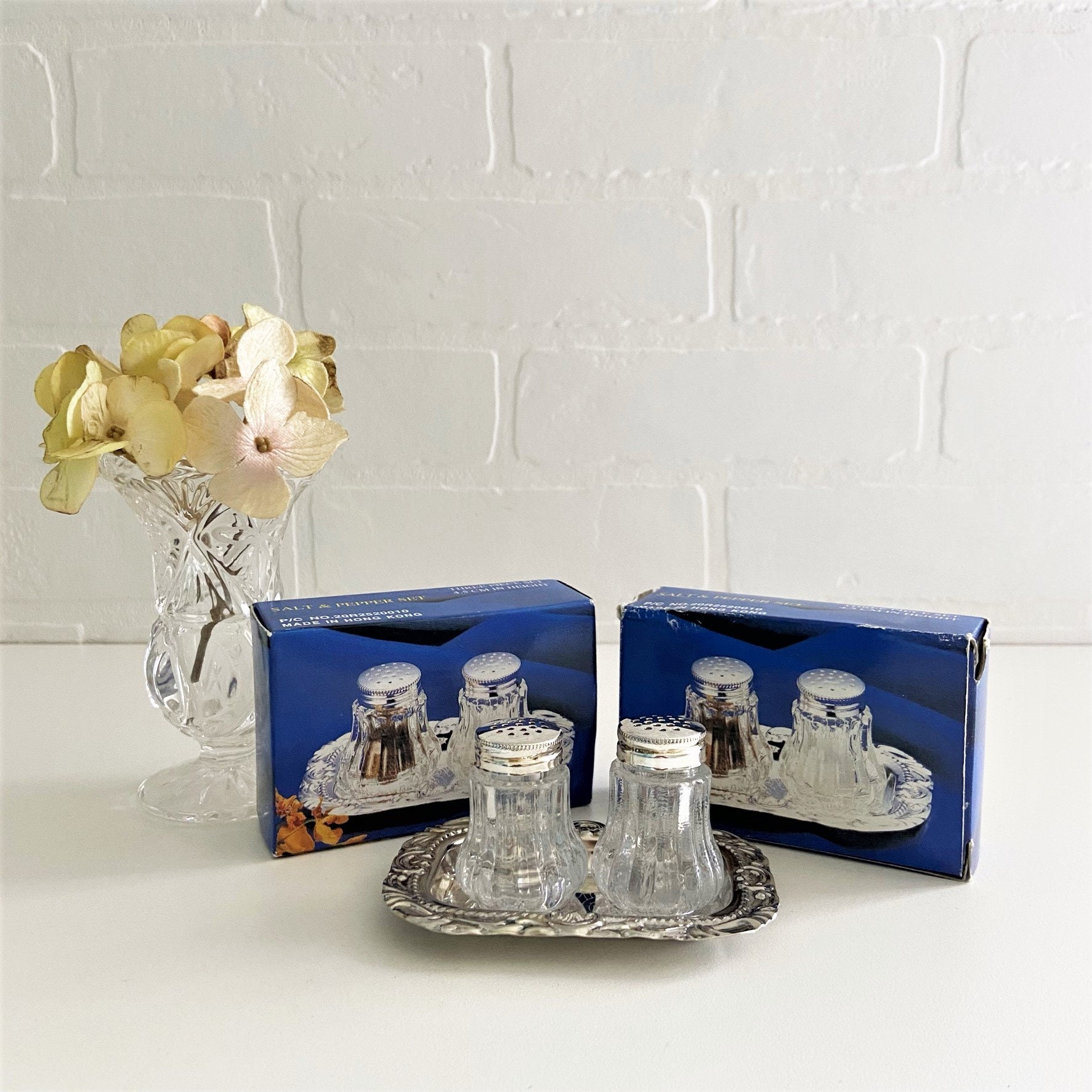 Vintage Salt and Pepper Set Tiny Salt and Pepper Silver and Etsy UK