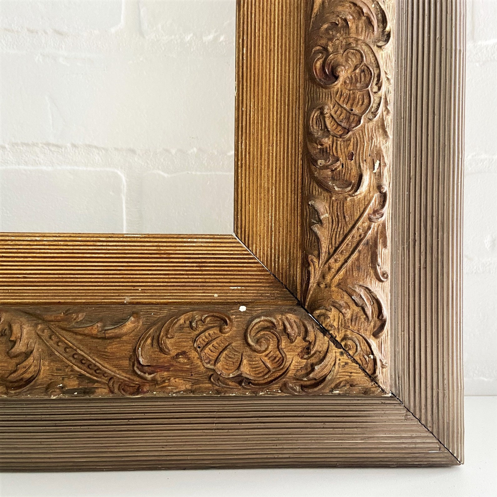 Vintage Large Gold Gesso Picture Frame Gold Baroque Frame Etsy