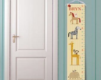 Personalized "Circus Animals" Growth Chart