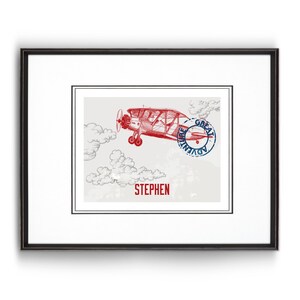 Personalized Wall Art and Nursery Decor &quot;A Great Adventure&quot;