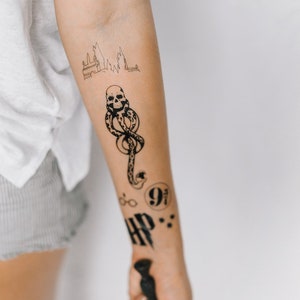 6 HP Temporary Tattoos - SmashTat