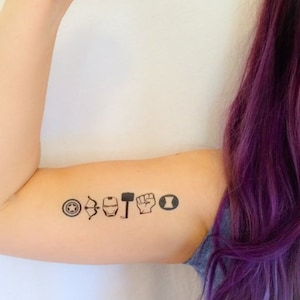 2 Avengers Temporary Tattoos- SmashTat