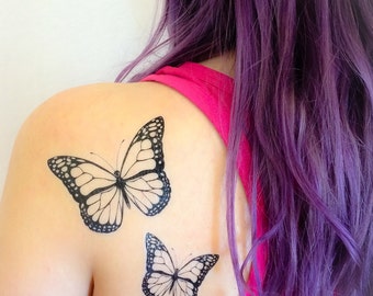2 Butterfly Temporary Tattoos- SmashTat